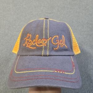 Catchfly Studios Rodeo Gal Snap Back Adjustable Ball Cap Western Cowgirl Ponytai